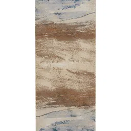 OBSESSIONS Brown & Blue Abstract-Printed Anti-Static Floor Runner image 4