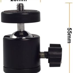TECHGEAR Ball Head 360 Degree Aluminium Alloy Body Rotating for DSLR Camera Tripod Ball Head-1
