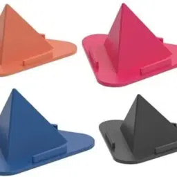justcellz 4 Universal Portable Three-Sided Pyramid Shape (Set of 4) Mobile Holder-image-2