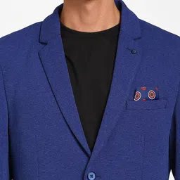 Turtle Self-Design Slim-Fit Single Breasted Casual Blazer image 2