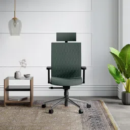 Prime High Back Fabric Office Adjustable Arm Chair-image-1