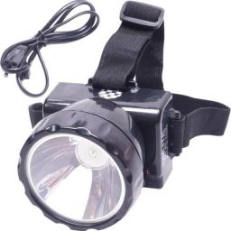 RECHARGEABLE 7 WATT LASER LED HEADLAMP SEARCH LIGHT FOR CAMPING CYCLING CAVING HUNTING WITH VERY LONG RANGE AND LONG BACKUP BATTERY Torch (Black : Rechargeable) 3 hrs Torch Emergency Light-image-33