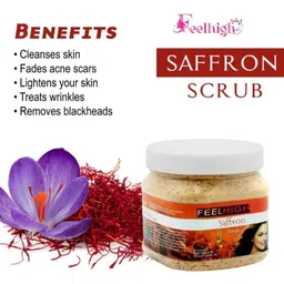 FEELHIGH Set of De Tan & Saffron Scrub for Face & Body - 500 ml Each image 2