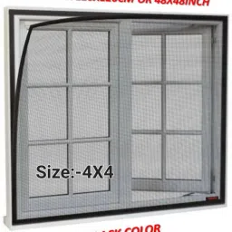 HDPE - High Density Poly Ethylene Adults Washable WINDOW 4X4 Mosquito Net-12