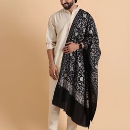 Tweedle Acrylic Woven Men Shawl-image-27