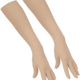 Beige Driving Gloves Cotton And nylon Free Size Gloves Cycling Gloves-18