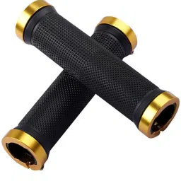 Premium Quality Cycling Lock-on Anti-slip Bicycle Handle Grips, Color- Golden Bicycle Handle Grip-6