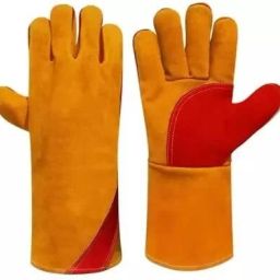 Heavy Duty Leather Welding Hand Gloves Protective Durable Heat Resistant Leather Safety Gloves-picture-19