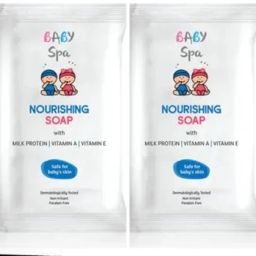 Baby Spa Nourishing Soap With Milk Protein Vitamins A & E,Paraben Free Each 75gm-57