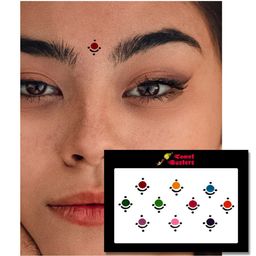 Comet Busters 10 Pcs Reusable Designer Bindis - Multicoloured image 3