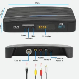 Sky New Mpeg-2 High Quality Dd free dish 150+ Tv Channels Lifetime Free Set Top Box Media Streaming Device image 2
