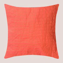 Molcha Orange Set of 5 Checked Square Cushion Covers image 3