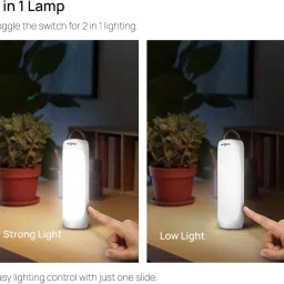 wipro EL2 Rechargeable Emergency Lantern with 2 in 1 Lighting mode|1200 mAh Battery 4 hrs Lantern Emergency Light image 3