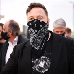 mohrupi ELON MUSK TRENDING Unisex Cotton Paisley Printed Cowboy Bandanas mask ["Black"] Handkerchief-image-51
