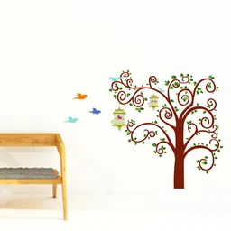 RANGOLI Assorted Bird On Tree Wall Sticker image 4