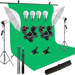 Hiffin ® Green Screen Backdrop 6x9 ft Photography Backdrop Black Reflector Umbrella-7