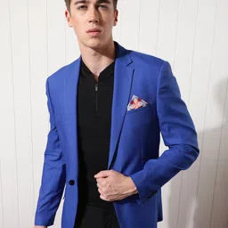 RARE RABBIT Men Bart Tailored Fit Notched Lapel Party Blazer-image-74