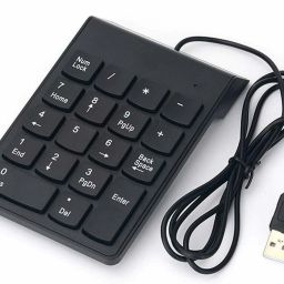 VOOCME Wired Numeric Keypad Slim Mini Number Pad Digital Keyboard 18 Keys Numpad Laptop Keyboard Replacement Key-27