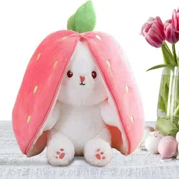 Attractive Bunny Plush Toy, Reversible Bunny Design Soft Toy - 35 cm-29
