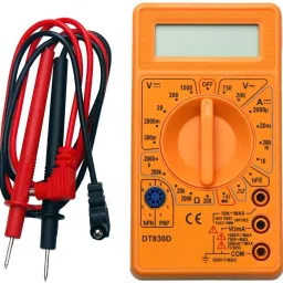 Spices Small Digital Multimeter, Multipurpose Electric meter Yellow Digital Voltage Tester-image-75