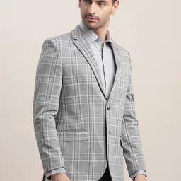 Turtle Checked Single-Breasted Blazer image 3