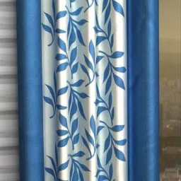 210 cm (7 ft) Polyester Semi Transparent Door Curtain Single Curtain-image-86
