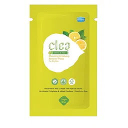 Clea Set of 7 Lemon & Tulsi Cleansing & Makeup Remover Wet Wipes - 10 Pulls each image 3