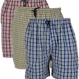 Pack of 3 Checkered Men Multicolor Regular Shorts-picture-18