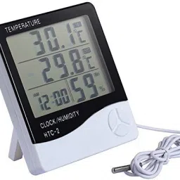 Plastic Abstract Themed LCD Digital Temperature Big Display Humidity MeteR All-in-One Digital Moisture Measurer-12