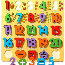 Wooden add subtract multiple divide numbers board toy-21