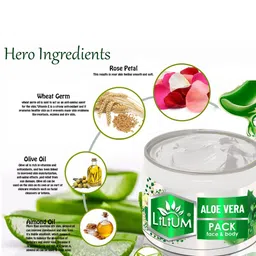 Lilium Set Of 2 Instant Radiance & Remove Blackheads Aloe Vera Scrub -250ml Each image 2