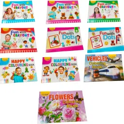 Colouring Books Collections For Early Learning | Pack Of 10 Colouring Book.-15
