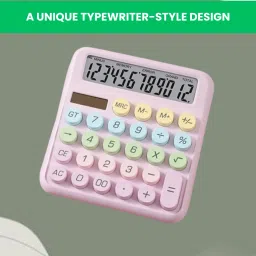 Desktop Calculator, 12-Digit Large LCD and Large Buttons for Office, Homes U151 Basic Calculator-14