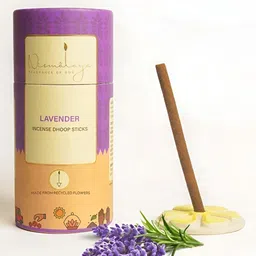 Nirmalaya 100% Natural Lavender Dhoop Sticks for Pooja Lavender 40-Pcs Set of 1-32