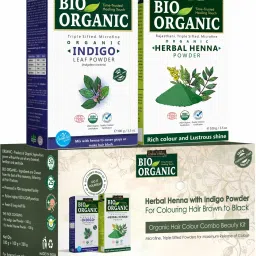 Bio Organic Indigo Powder and Henna Combo Pack For Black Hair Color-image-40
