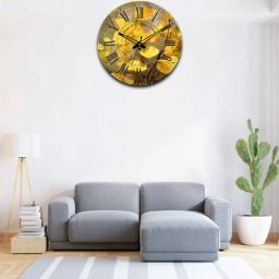 olive tree Flowers 12 Inches Classic Wooden Clock-picture-26