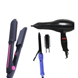 NIRVANI Set of 3 Hair Dryer, Ceramic Plate Hair Crimper 471 Iron & Rod Hair Curler-18