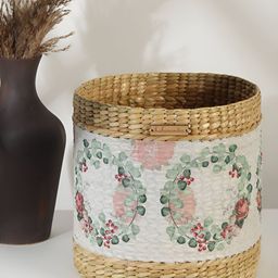 HABERE INDIA Bohemian Beige Bamboo Round  Multi-Utility Organiser-48