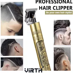 Virth Dragon Style T Shape Zero Gapped 4 Size Adjustable Comb For Haircut & Shave Grooming Kit 120 min Runtime 4 Length Settings-image-85