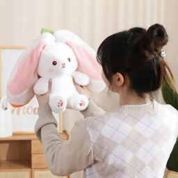 Hot Selling Reversible Cute Plush Big Ears Bunny Premium Quality- 35 cm-13