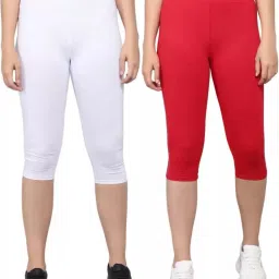 Women cotton lycra capri Women Multicolor Capri-picture-8