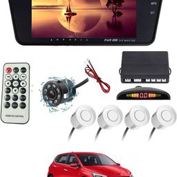 maties 7Inch Rearview Monitor Mirror with Touch Button,Camera & White sensor 117 Black LCD-picture-42