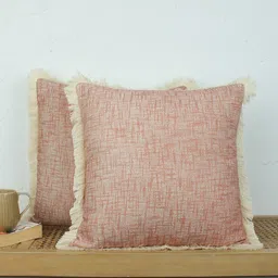 House This Rust Set of 2 Abstract Rectangle Cushion Covers image 4