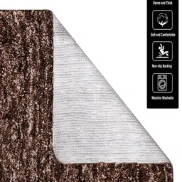 Kuber Industries Brown Non Slip Soft & Comfortable Bed Side Runner image 4