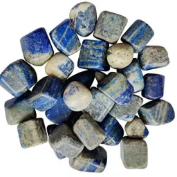 Crystal Tumble Stones, Standard, Lapis Lazuli Polished Asymmetrical Crystal Pebbles-image-96