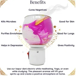 PEEPRESION Kapoor Dani Electrical Camphor Diffuser with On/Off Switch to Toggle Fragrance Your Home, Office, Spa, Etc Diffuser image 4