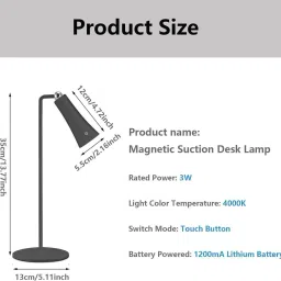 4tens Multi-Function Table lamp, 4-in-1 Magnetic Charging Eye Protection Office Lamp Study Lamp image 3