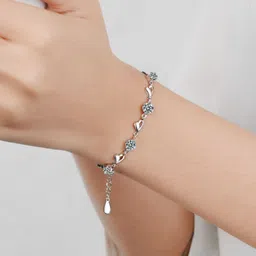 AQUASTREET 18K Rhodium-Plated Silver-Toned Bracelet-25
