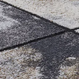 OBSESSIONS Grey Geometric-Printed Anti-Static Floor Runner image 3
