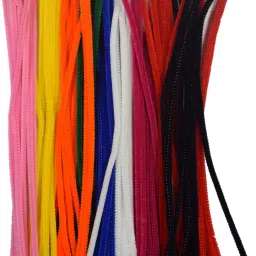 Multicolore Pipe Cleaner Size 12" 100 Pcs Model Building Kit-image-26